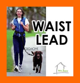 Dog Exercise Training Leash Lead Collar Jogging Running Free Hand 