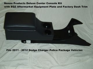 2011 12 Dodge Charger Police Deluxe Center Console Kit with EQ2 Plate 