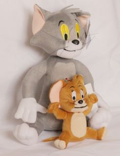 28CM & 15CM Tom and Jerry Soft Plush Doll Toy NEW