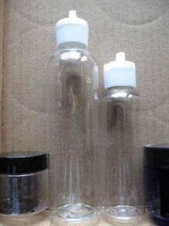 small Clear Plastic Jars Containers Pour Spray / Screw