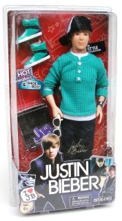 Justin Bieber 30cm Basic Doll with Accessories and Green Sneakers 
