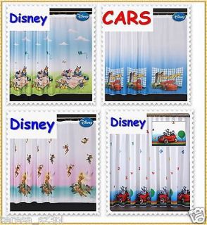 Disney CARS McQUEEN Mickey Mouse Donald Duck TINKERBELL Net Curtain 