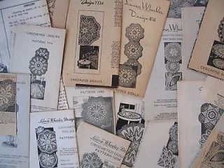 VINTAGE CROCHETED DOILIES PATTERNS   Choice from Alice Brooks, Laura 