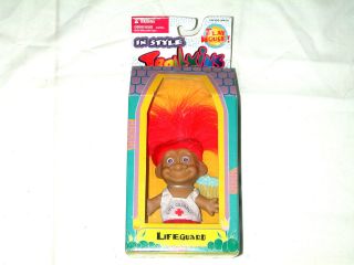 NEW Lifeguard Trollkins Troll Doll 1998 Toy BRAND NEW kins life guard 