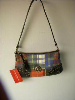 DOONEY & BOURKE PATCHED PLAID LADY BUG BROWN TMORO