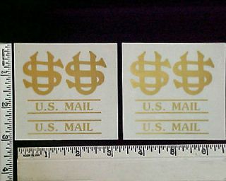 Post Office Box Door US Mail Decal   lot of 2