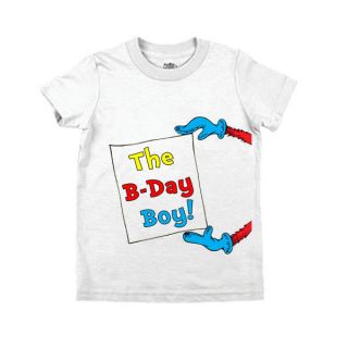 Dr Seuss   Birthday Boy Sign T shirt