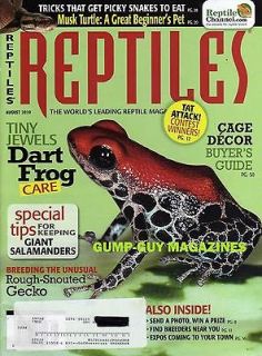 Reptiles 2010 DART FROG Giant Salamanders ROUGH SNOUTED GECKO Musk 