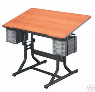 Alvin Craftmaster Hobby Table Drafting Drawing Crafts Cherry
