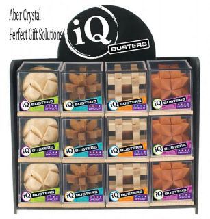 WOODEN 3D CUBE PUZZLE ~ 4 IQ BUSTER PUZZLES TO CHOOSE FROM