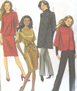   Lined Jacket Coat Dress Belt Pants Sewing Pattern Kimono Sleeve 5259