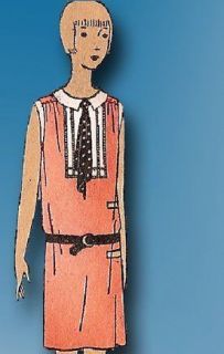 1920s ORIGINAL Stunning Unused Girls Sleeveless Flapper Dress Pattern