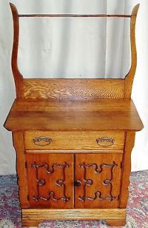 antique oak washstand in Dressers & Vanities