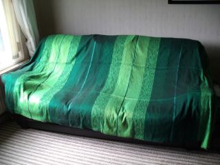 Moroccan Sabra Silk Woven Bed Cover or Sofa Throw