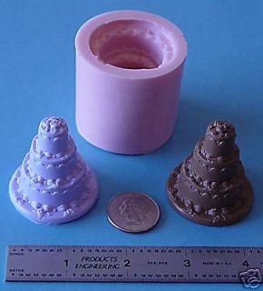 Silicone wedding cake 2A Soap Candle Wax Embeds Molds