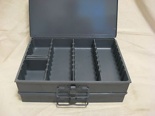   Steel Compartmented Storage Boxes No.215 95, c/w Adjustable Dividers