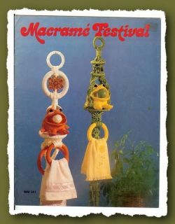   FESTIVAL ~70s Craft Pattern Book~DONKEY~FUZZY OWL~Unique TOWEL HOLDER