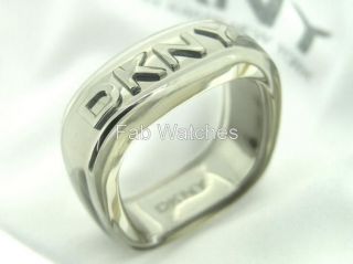 DKNY Ladies Beautiful Stainless Ring Size M1/2