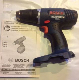 Bosch 18V 18 Volt Nicd Cordless Drill Driver 34618 1/2 Keyless Chuck 