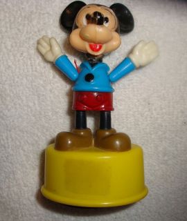 VINTAGE 1977 GABRIEL MICKEY MOUSE PUSH UP PUPPET NO. 78980 TOY