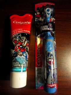 Colgate Boys Powered Toothbrush + Toothpaste   Transformers