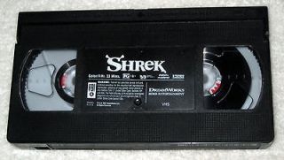 Shrek VHS Movie Dream Works Tape Only Not original Case