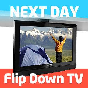 19 Flip down TV/DVD player for kitchen/bedroom/caravan. New LED LCD 