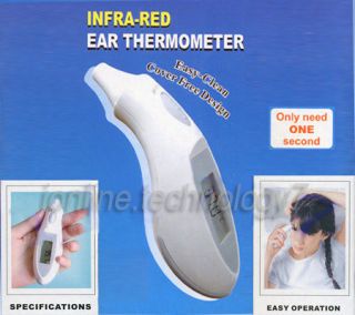   Portable Ear IR Body Temperature Infrared Thermometer Baby Adult Kids
