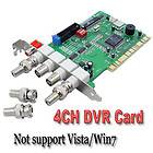 Ch DVR Surveillance Video Capture MPEG 4 PCI Card Y09