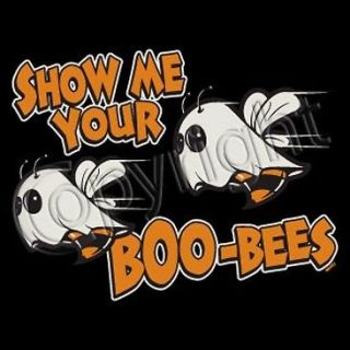 SHOW ME YOUR BOO BEES T SHIRT WICCAN PAGAN HALLOWEEN WITCH VAMPIRE 