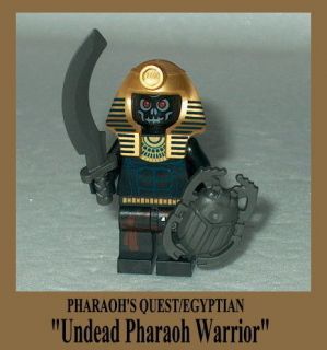   QUEST Lego Egyptian Undead Pharaoh Warrior w/scarab shield Anubis #3