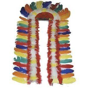 NATIVE AMERICAN BIG CHIEF INDIAN FEATHER HEADDRESS HAT