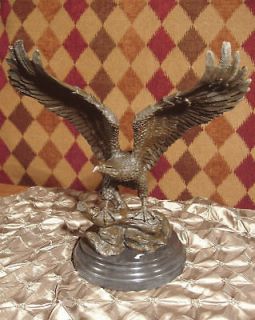 metal eagle statue