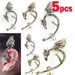   Style Temptation Metal Wrap Fly Dragon Ear Cuff Clip Earrings Q1