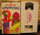   Time For Counting VHS Video Actimates Educational Toddler Kids 50min
