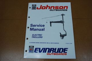 Johnson Evinrude Outboard 1991 Service Manual Electric Trolling Motor 
