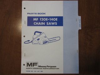 Massey Ferguson MF 120E 140E electric chain saw parts manual
