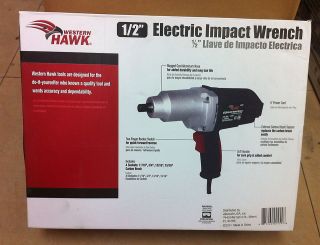 Western Hawk 1/2 Electric HD Impact Wrench with carrying case 4 