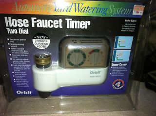 Orbit 62015 HOSE FAUCET TIMER TWO DIAL Automatic Yard Watering System 
