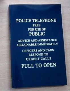 TARDIS Police Box sign notebook exercise journal sketch book A5