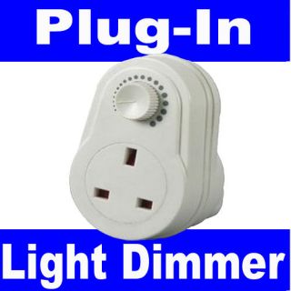   Control Dimmer Socket Switch UK Mains Plug In for Table Lamp