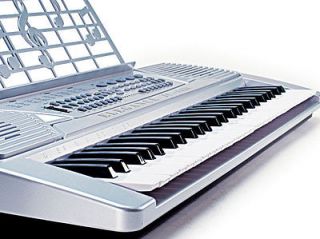 New Silver 54 Key Electronic Music Keyboard Gift Electric Piano Organ 