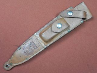   US RUANA Leather Sheath Scabbard Stone for Huge Hunting Fighting Knife