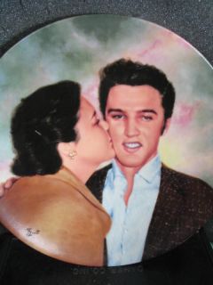 Elvis Looking at a Legend ELVIS AND GLADYS 1990 Ltd Ed plate