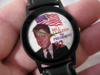   CLINTON,Rare 92 for President Before Elected, MENS WATCH,864,L@@K