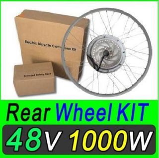 48V 1000W DISC Electric Bicycle Kit Hub Motor Scooters Conversion 