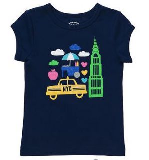 NWT Carters NYC New York City Empire State Cab Big Apple Tee T Shirt 