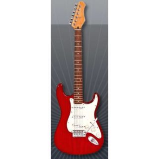 Antoria Cosmos Deluxe Strat electric guitar Red