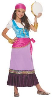 Girls Gypsy Fortune Teller Child Halloween Costume