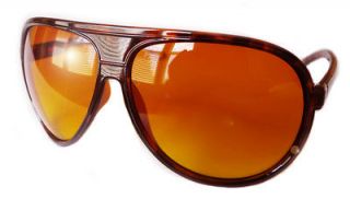 New Aviator Hangover Style Sunglasses Driving Blocker HD Amber Yellow 